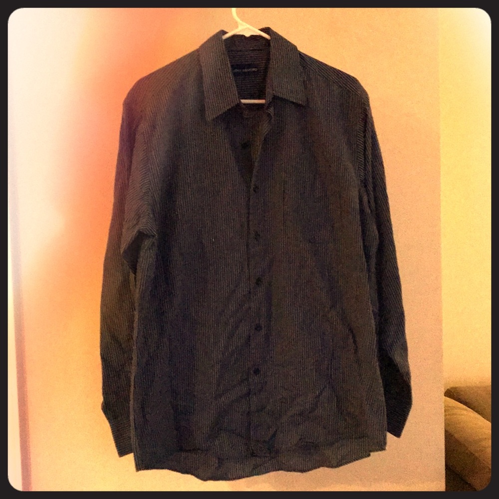 Striped men’s button down